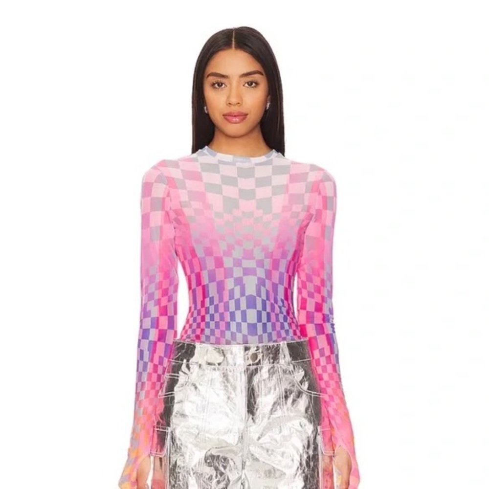 AFRM checkered top